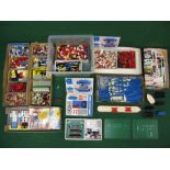 Lego, large quantity of mostly loose 1960's and 1970's Lego parts including railway track,