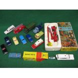 Approx fourteen Dinky and Corgi 1960's diecast model vehicles to include: Ambulance No.