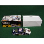 1:24 scale diecast Nascar with driver Rusty Wallace and Elvis Presley logos on car and box,