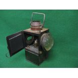 Railway signal post lamp embossed LSWR complete with Lynlight No.