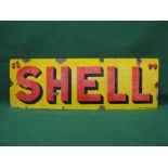 Circa 1920's garage forecourt enamel sign Shell,
