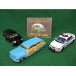 Three 1:18 scale diecast model cars to comprise: Customised Woody,