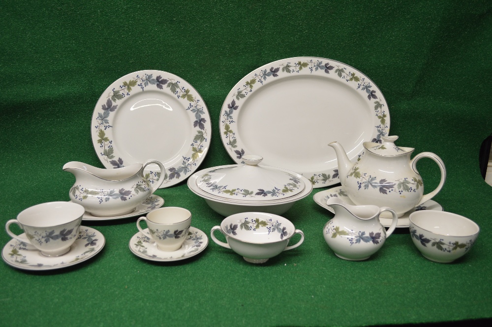 Royal Doulton Burgundy tea and dinner service