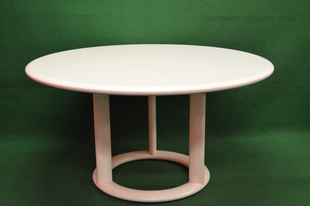 1970's Rosenthal Hombre dining table designed by Burkhardt Vogtherr, in original white finish,