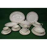 Paragon Belinda pattern tea and dinner service to comprise: 13.