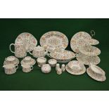 Minton Haddon Hall pattern six place tea and dinner service to comprise: six each of 10.