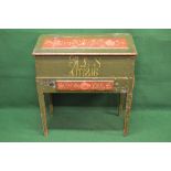 19th century possibly Swedish painted desk on stand with drawer under - 35.