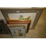 Collection of framed & glazed Watercolours and a Print covering various subjects to include Morris