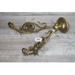 Adjustable Brass wall Sconce with electric fitting