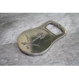 Christofle France, Bottle Opener with Emblem of Saudi Arabia and Mecca Tower