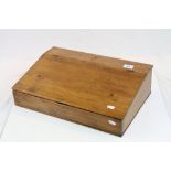 Pine desk top Writing Box circa 1900