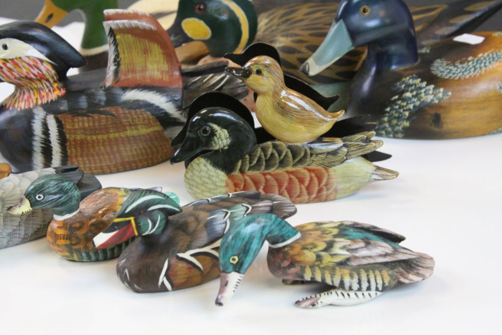 Collection of hand painted Wooden Ducks to include Letter racks - Image 6 of 7