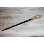 Large size vintage Screwdriver with Oak handle