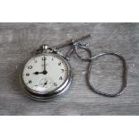 Smiths Empire chrome plated pocket watch, boxed