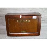 Early 20th Century Boots the Chemist Wooden First Aid Box