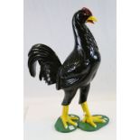 Large vintage painted "Courage" advertising Cockerel