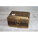 Brass and Rosewood Trinket Box