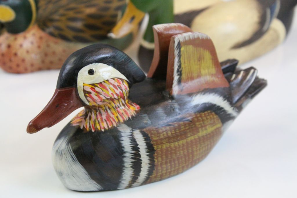 Collection of hand painted Wooden Ducks to include Letter racks - Image 3 of 7