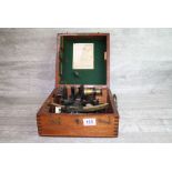 Wooden cased mid 20th Century Naval type "Husun Sextant"