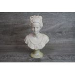 Bust of a Lady on Marble Base signed A Giannelli