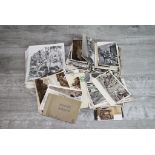 Large collection of postcards to include photographic