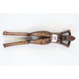 Treen Carved Nut Cracker in the form of a Nude Woman