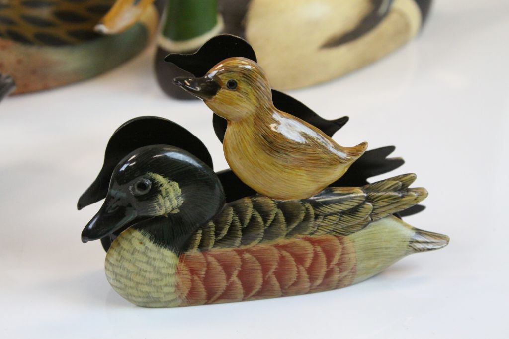 Collection of hand painted Wooden Ducks to include Letter racks - Image 2 of 7