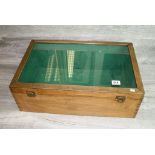 Pine Table Top Display Case