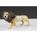 Beswick ceramic model of a Lion with original green Beswick sticker