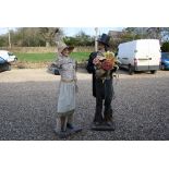 Two J.H. Animations Life Size Models of Wurzel Gummidge and Aunt Sally in original style costumes