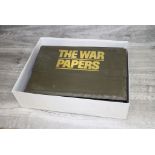 Collection of "The War Papers" with folders plus a Document case full of vintage Matchbooks