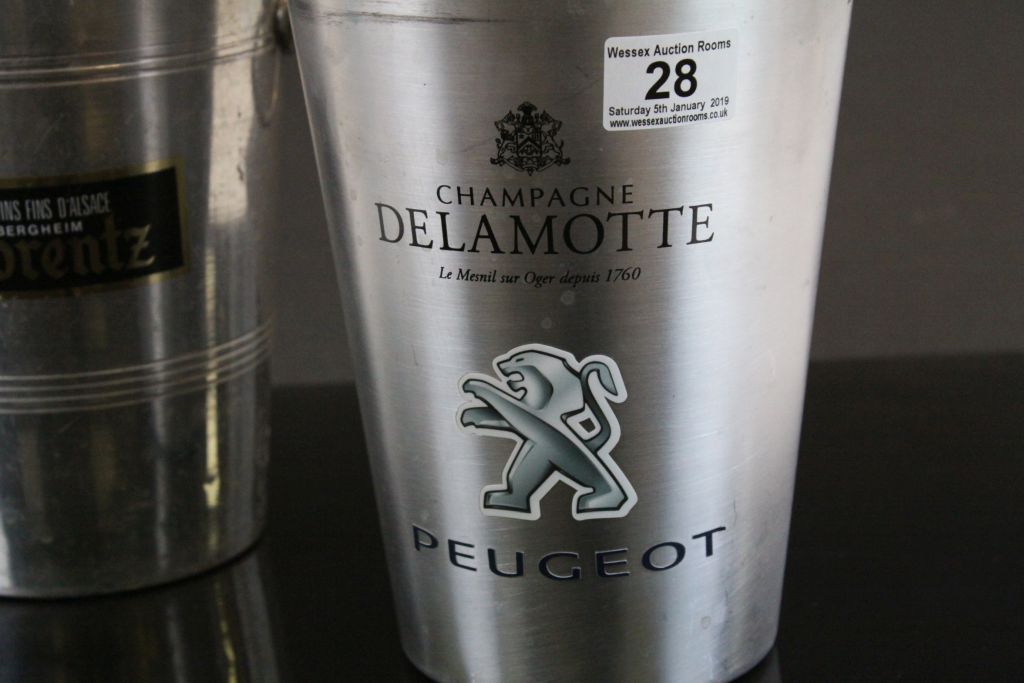 Two French Champagne Ice Buckets - Champagne Delamotte Peugeot and Lorentz - Image 2 of 3