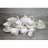 Collection of Aynsley dinner ware ceramics in Cottage Garden pattern