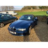 BMW Z3 Roadster Car, 2001 51 Plate, 2 Litre, MOT until October 2019