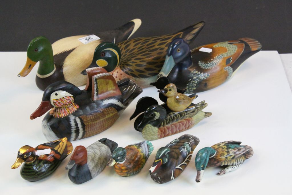 Collection of hand painted Wooden Ducks to include Letter racks - Image 5 of 7