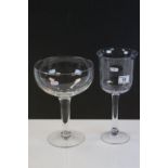 Two Oversized Shop Display Drinking Glasses