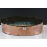 19th century Copper Oval Planter