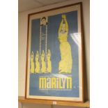Framed and glazed Argentinian Film poster for "Marylin", with "Rock Hudson", approx 76cm x 113cm