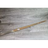 Vintage Japanese Bamboo training Sword, signed to one section