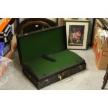 Vintage ' J B Brooks & Co, Birmingham ' Leather Bound Car Trunk