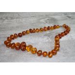 Amber Bead Necklace