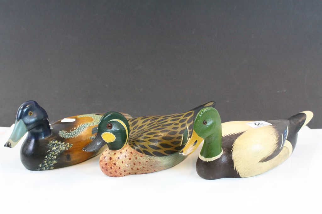 Collection of hand painted Wooden Ducks to include Letter racks - Image 4 of 7