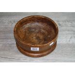 Vintage Burr Walnut fruit bowl