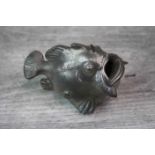 Danish Pewter Fish Ornament signed ' Just ' to underside