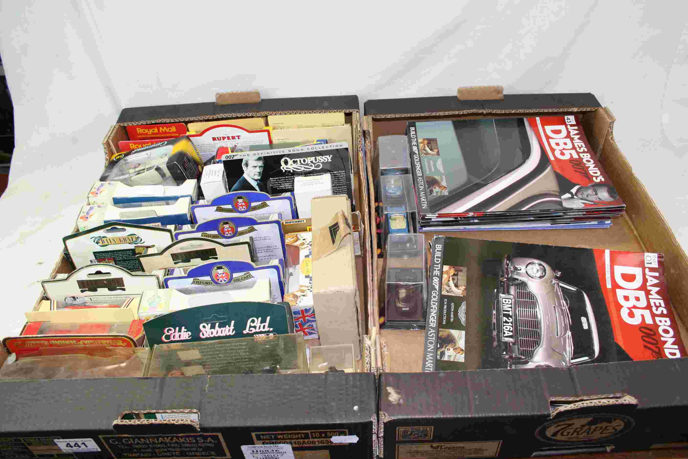 Collection of boxed Diecast vehicles to include; Corgi, Lledo & Cararama etc plus a box of James