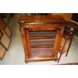 Victorian Walnut Inlaid Display Cabinet with Gilt Metal / Ormolu Mounts, the single Glazed Door