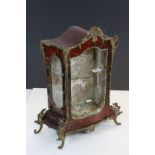 19th Century counter top Vitrine type Display cabinet with Tortoiseshell veneer and cast Brass