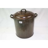 Large Vintage Metal Boiling Pot for Hams, etc