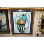 Framed & glazed Screen print by Michael Sieben