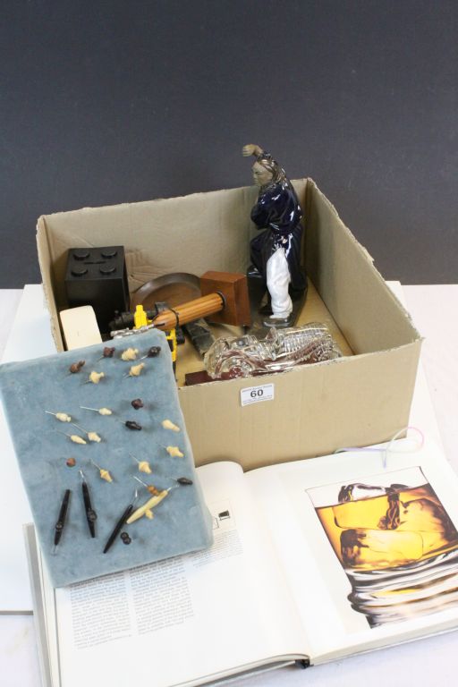 Box of Mixed Collectables including Dinky Crane, etc